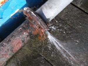 sewage-pipe-burst-outside-water-damage-leak