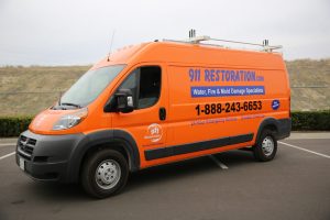 Commercial Damage Restoration Van